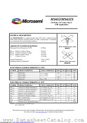 MS652S datasheet pdf Microsemi