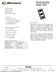 MS8250-P2920 datasheet pdf Microsemi