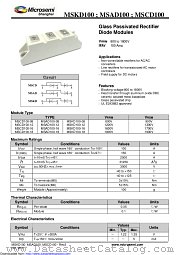 MSCD100-08 datasheet pdf Microsemi