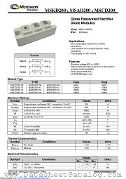 MSCD200-08 datasheet pdf Microsemi