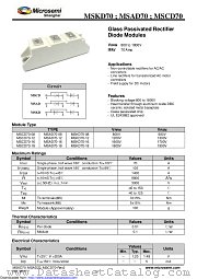 MSAD70-08 datasheet pdf Microsemi