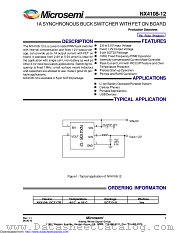 NX4108-12 datasheet pdf Microsemi