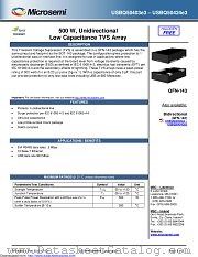 USBQ50403E3/TR7 datasheet pdf Microsemi