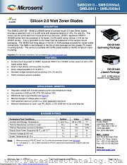 SMBG5944AE3 datasheet pdf Microsemi
