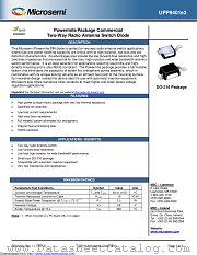 UPP9401/TR7 datasheet pdf Microsemi