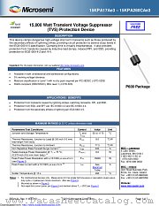 15KPA220CE3/TR13 datasheet pdf Microsemi