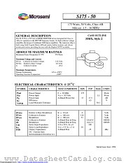 S175-50 datasheet pdf Microsemi