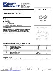 SD1143-01 datasheet pdf Microsemi