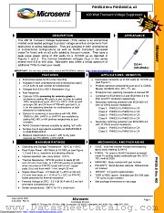 P4KE540CAe3/TR13 datasheet pdf Microsemi