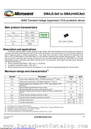 SMAJ120Ae3/TR13 datasheet pdf Microsemi