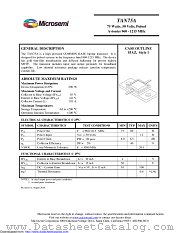 TAN75A datasheet pdf Microsemi