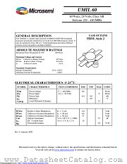 UMIL60 datasheet pdf Microsemi