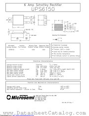 UPS6150 datasheet pdf Microsemi