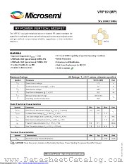 VRF161 datasheet pdf Microsemi