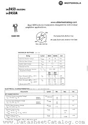 2N2453A datasheet pdf Motorola