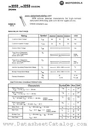 2N3253 datasheet pdf Motorola
