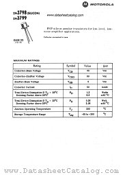 2N3798 datasheet pdf Motorola