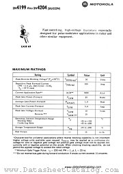 2N4199 datasheet pdf Motorola