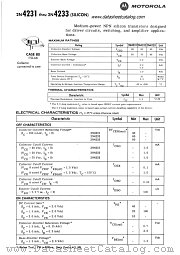 2N4232 datasheet pdf Motorola