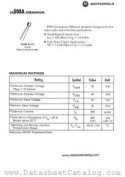 2N508A datasheet pdf Motorola