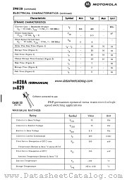2N829 datasheet pdf Motorola