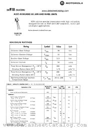 JAN2N918 datasheet pdf Motorola