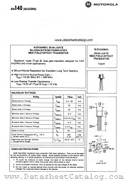3N140 datasheet pdf Motorola