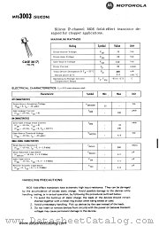 MFE3003 datasheet pdf Motorola