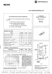 MJE2955 datasheet pdf Motorola