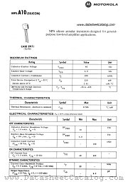 MPS-A10 datasheet pdf Motorola