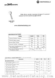MPS3640 datasheet pdf Motorola