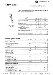 MPS6548 datasheet pdf Motorola