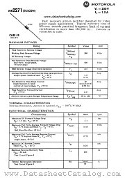 MR2271 datasheet pdf Motorola