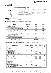 MSD6100 datasheet pdf Motorola
