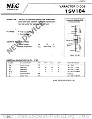 1SV184 datasheet pdf NEC