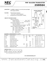 2SB564 datasheet pdf NEC