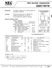 2SC1674 datasheet pdf NEC
