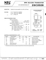 2SC2026 datasheet pdf NEC