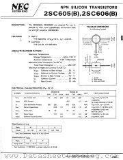 2SC605(B) datasheet pdf NEC