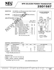 2SD1587 datasheet pdf NEC