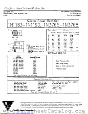 1N1189B datasheet pdf New Jersey Semiconductor