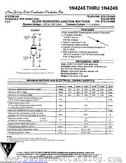 1N4245C datasheet pdf New Jersey Semiconductor