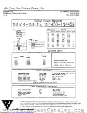 1N4458 datasheet pdf New Jersey Semiconductor