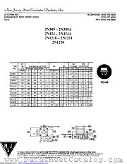 2N1250 datasheet pdf New Jersey Semiconductor