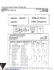 2N1564 datasheet pdf New Jersey Semiconductor
