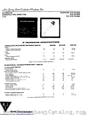 2N169 datasheet pdf New Jersey Semiconductor