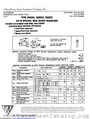 2N3035 datasheet pdf New Jersey Semiconductor