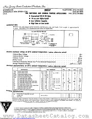 2N337 datasheet pdf New Jersey Semiconductor