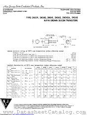 2N342 datasheet pdf New Jersey Semiconductor