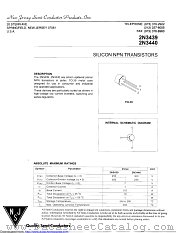 2N3440L datasheet pdf New Jersey Semiconductor